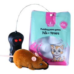 Kit Uno Para Gatos 10 Pudding + Ratón a Control Remoto