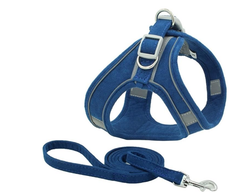 Arnés Nobuck Con Correa Imitación Cuero