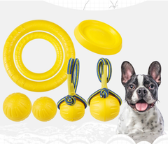 Pelota Mega Resistente Con Cuerda Grande 9cm