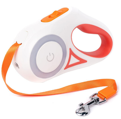 Correa Retráctil Ergonómica Con Luz Led Para Mascotas Premiun 3M