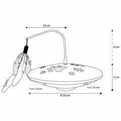 Juguete Galaxy Electrónico Interactivo Para Gatos