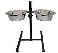 Comedero Elevado Graduable Para Mascotas Grandes