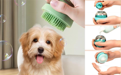 Cepillo Dispensador de Jabón Para Baño Con Cerdas Finas y Gruesas