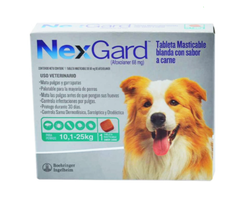 NerxGard Tableta Masticable 10 a 25 k