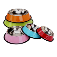 Comedero Anti Deslizante Para Mascotas Colores