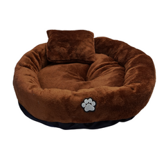 Cama Redonda Tipo Nido con Cojín