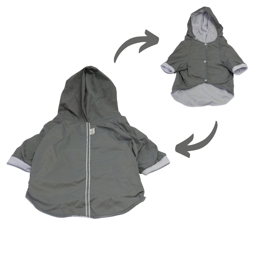 CHAQUETA CON REFLECTIVO Y MALLA ROMPE VIENTOS