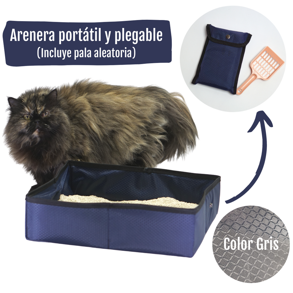 Arenera Plegable de Viaje Con Estuche y Pala