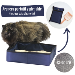 Arenera Plegable de Viaje Con Estuche y Pala