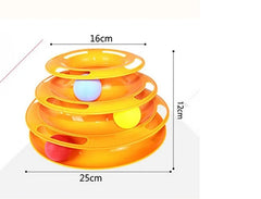 Juguete Interactivo Gato Torre 3 Niveles Con Pelotas