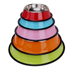 Comedero Anti Deslizante Para Mascotas Colores