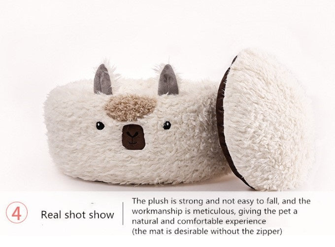 Cama Gato Super Acolchada Alpaca