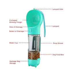 Bebedero Portatil Para Mascotas 3 En 1