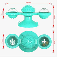 Juguete Gato Interactivo Molino De Viento Con Catnip Y Luz