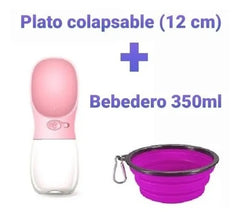 Kit Bebedero Automático Portatil Mas Dos Platos