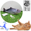 Image of Juguete Para Gato Peluche Pez Pescado con Movimiento Electrónico carga USB