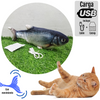 Image of Juguete Para Gato Peluche Pez Pescado con Movimiento Electrónico carga USB