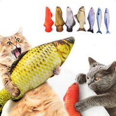 Juguete Gato Peluche Pez Pescado Con Catnip