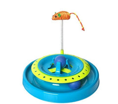 Juguete Placa Giratoria Con Raton Para Gatos