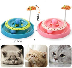 Juguete Placa Giratoria Con Raton Para Gatos