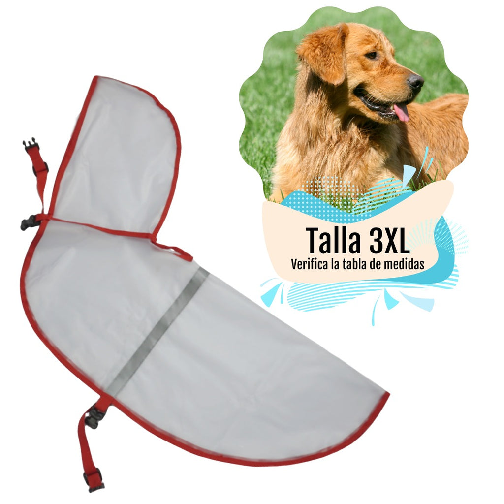 Capa Perro Lluvia 100% Impermeable