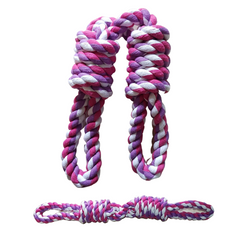 JUGUETE MOLAR LAZO DOS NUDOS GRANDE ANTI ESTRES DISEÑOS SURTIDOS