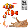 Image of Juguete Para Gato Peluche Pez Pescado con Movimiento Electrónico carga USB