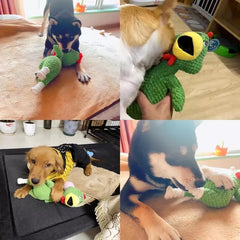 Juguete Perro Peluche Pollo Mordedor Con Pito