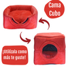 Image of Cama Cubo para Perro O Gato - 2 En 1 Multifunción