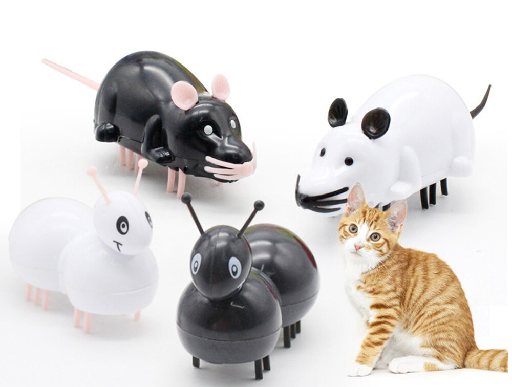 Raton Robot Juguete Para Gato Con Pila de Repuesto